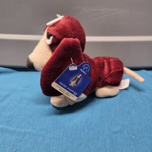 Hush Puppy Plush Bassett Hound Applause Rust Chantilly Bean Bag 6"